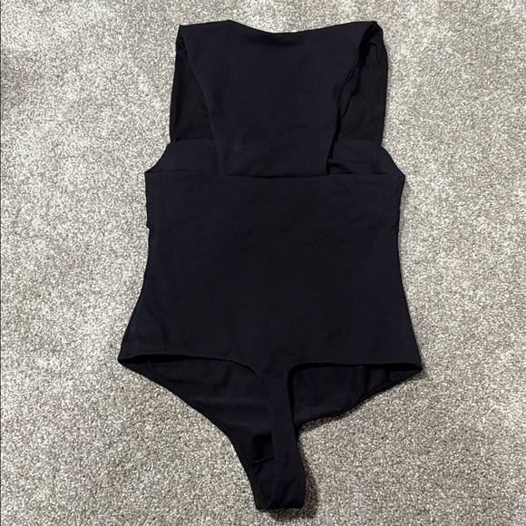 NWT Free People Black Square Neck Body Suit - Picture 4 of 4